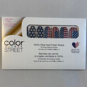 Color Street Flagtime Gal Patriotic Stars and Stripes Nail Strips